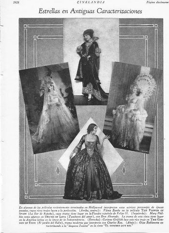 LAMINA 29548: Vilma Banky, Mary Philips, Corinne Griffith y Olga Baklanova