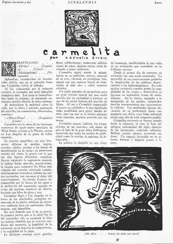 LAMINA 29489: Ilustracion de Jorge Crespo para Carmelita