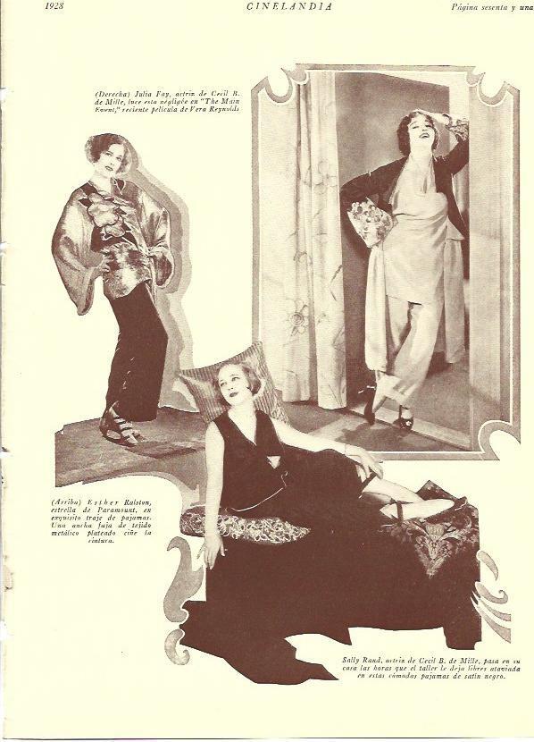 LAMINA 29494: Julia Fay, Esther Ralston y Sally Rand