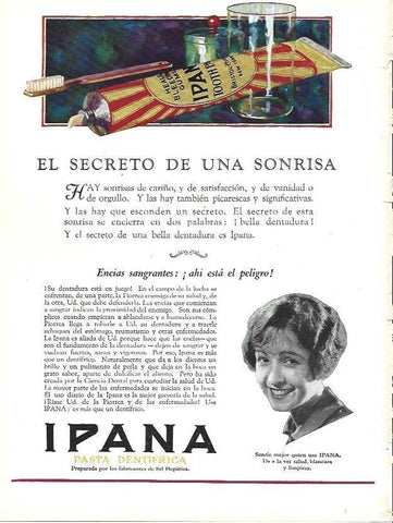 LAMINA 29500: Publicidad de pasta dentifrica Ipana