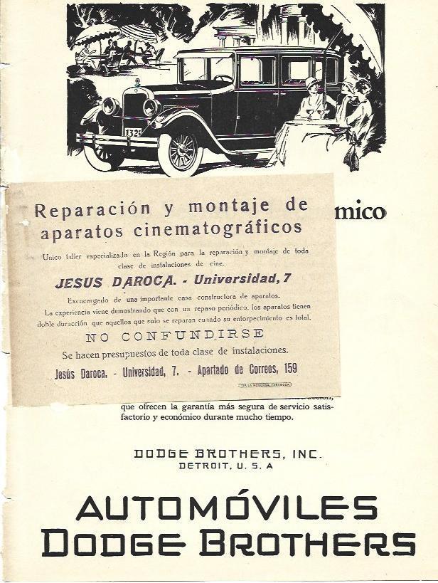 LAMINA 29502: Publicidad de Jesus Daroca