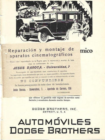 LAMINA 29502: Publicidad de Jesus Daroca