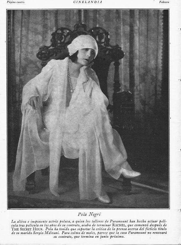 LAMINA 29503: Pola Negri
