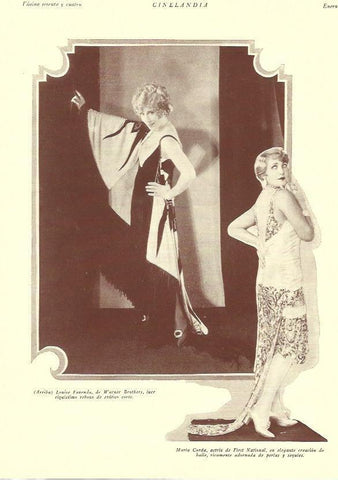 LAMINA 29495: Louise Fazenda y Maria Corda
