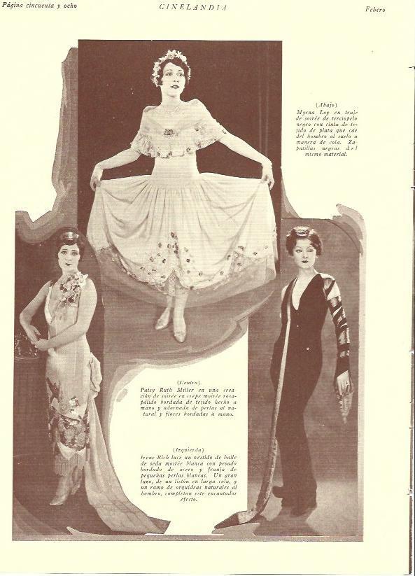 LAMINA 29530: Myrna Loy, Patsy Ruth Miller e Irene Rich