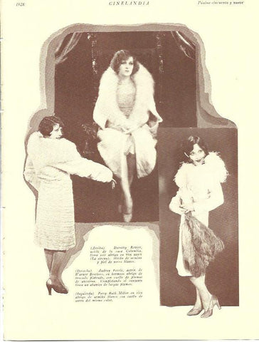 LAMINA 29531: Dorothy Revier, Audrey Ferris y Patsy Ruth Miller