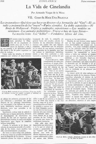 LAMINA 29516: Cecil de Mille dirigiendo Rey de Reyes 