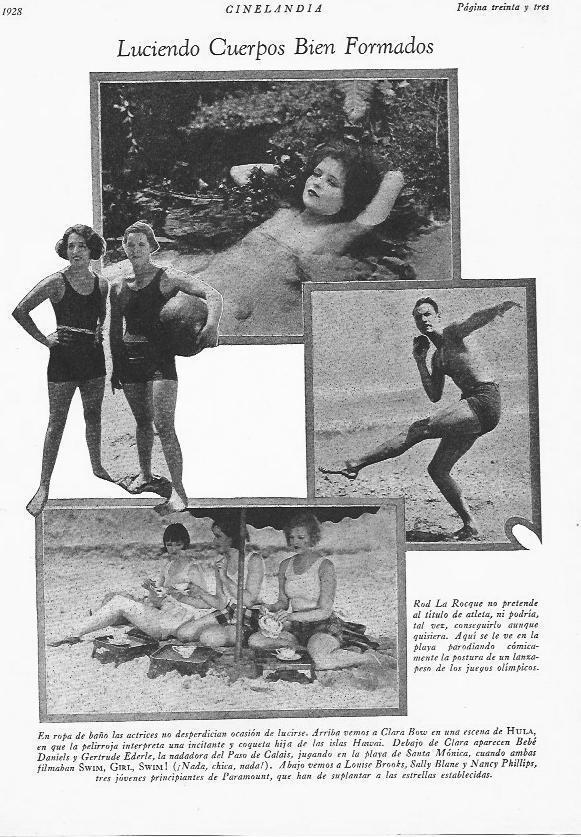 LAMINA 29518: Clara Bow, Bebe Daniels, Gertrude Ederle y Sally Blane