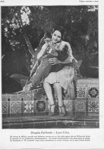 LAMINA 29636: Douglas Fairbanks y Lupe Velez