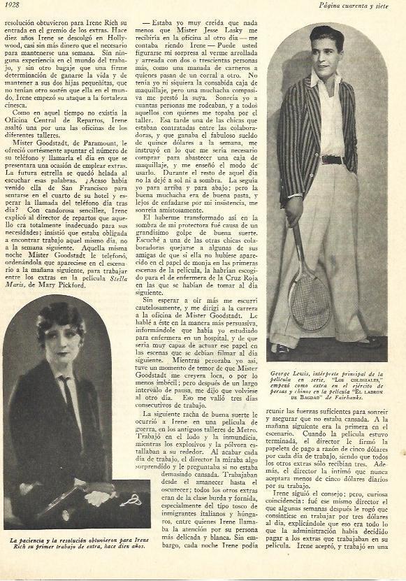 LAMINA 29637: Irene Rich y George Lewis