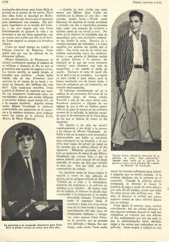 LAMINA 29637: Irene Rich y George Lewis