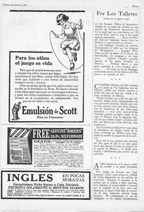 LAMINA 29638: Publicidad de The Universal Institute y Emulsion de Scott