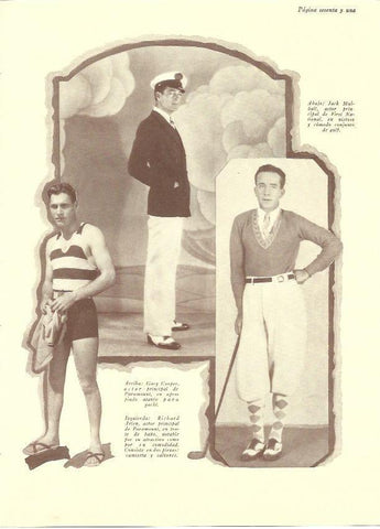 LAMINA 29751: Jack Mulhall, Gary Cooper y Richard Arlen