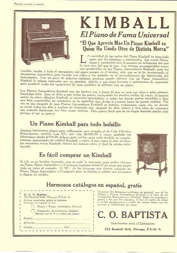 LAMINA 29752: Publicidad de C. O. Baptista