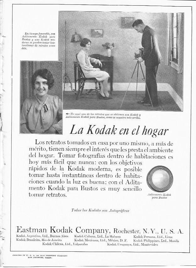 LAMINA 29757: Contraportada con publicidad de Kodak