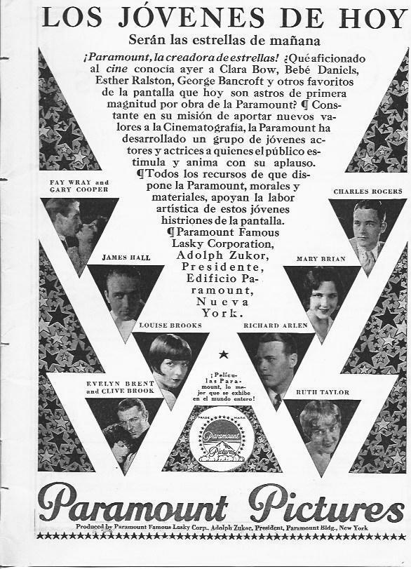 LAMINA 29759: Publicidad de Paramount Pictures