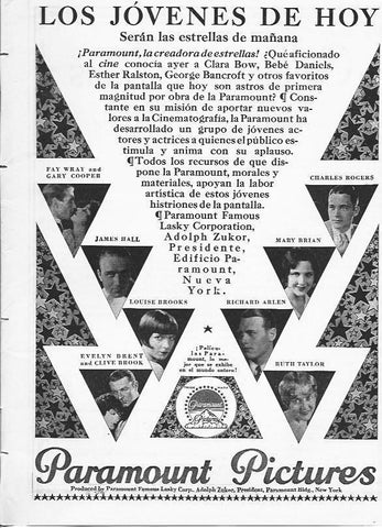 LAMINA 29759: Publicidad de Paramount Pictures