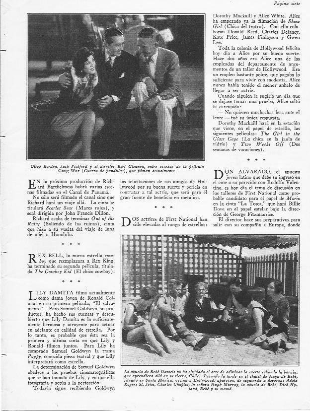 LAMINA 29761: Escena de Guerra de pandillas y la abuela de Bebe Daniels