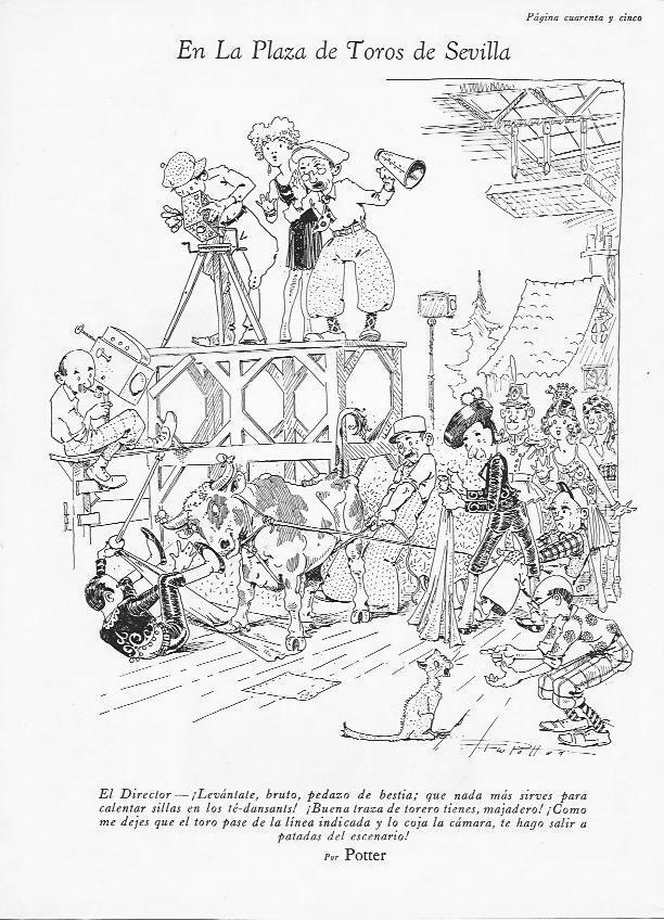 LAMINA 29745: En la plaza de toros de Sevilla, por Potter