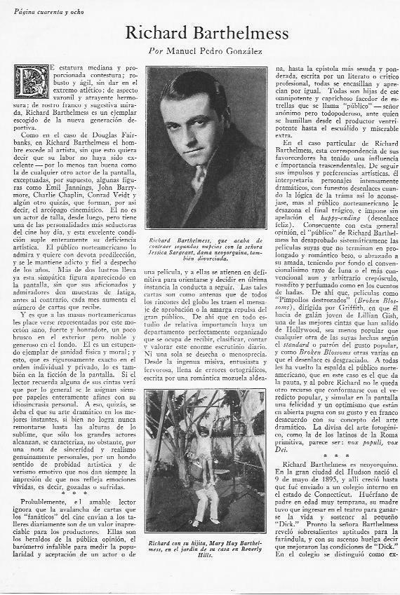 LAMINA 29746: Richard Barthelmess con su hija