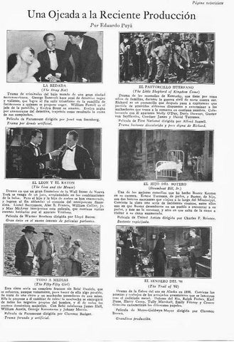 LAMINA 29737: Estrenos de agosto de 1928