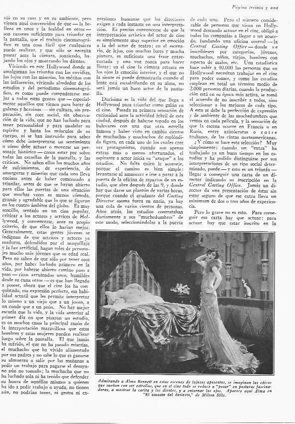 LAMINA 29739: Alma Bennett en El amante del desierto