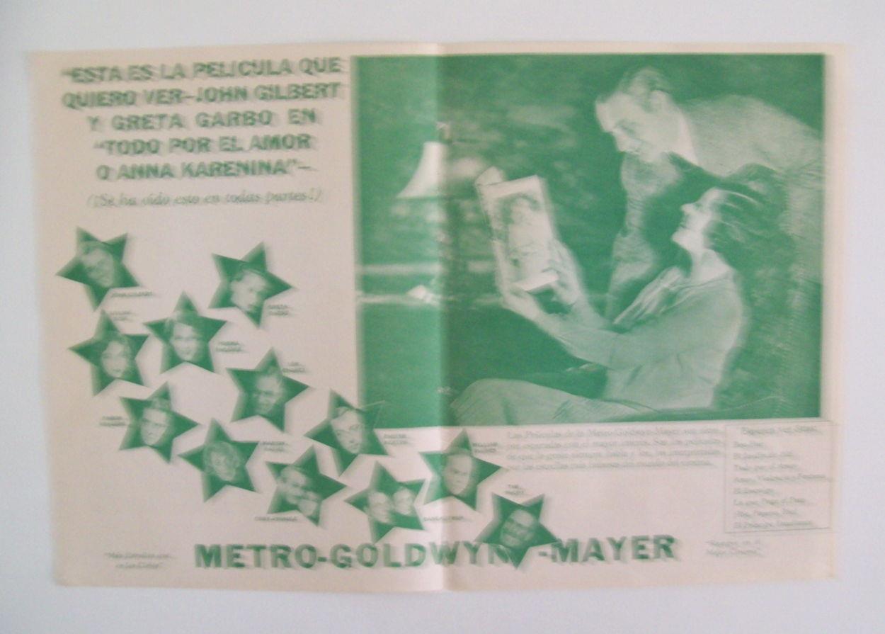 LAMINA 29741: Publicidad de la pelicula Anna Karenina con Greta Garbo