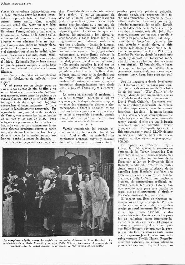 LAMINA 29743: Phyllis Haver en La batalla de los sexos