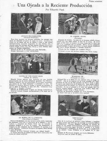 LAMINA 29805: Estrenos de cine de octubre de 1928