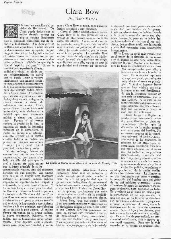 LAMINA 29806: Clara Bow en su casa de Beverly Hills