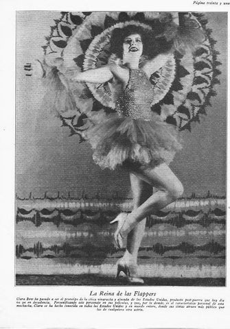 LAMINA 29807: Clara Bow como reina de las Flappers