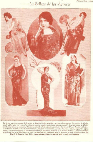 LAMINA 29774: Actrices de America latina en Hollywood