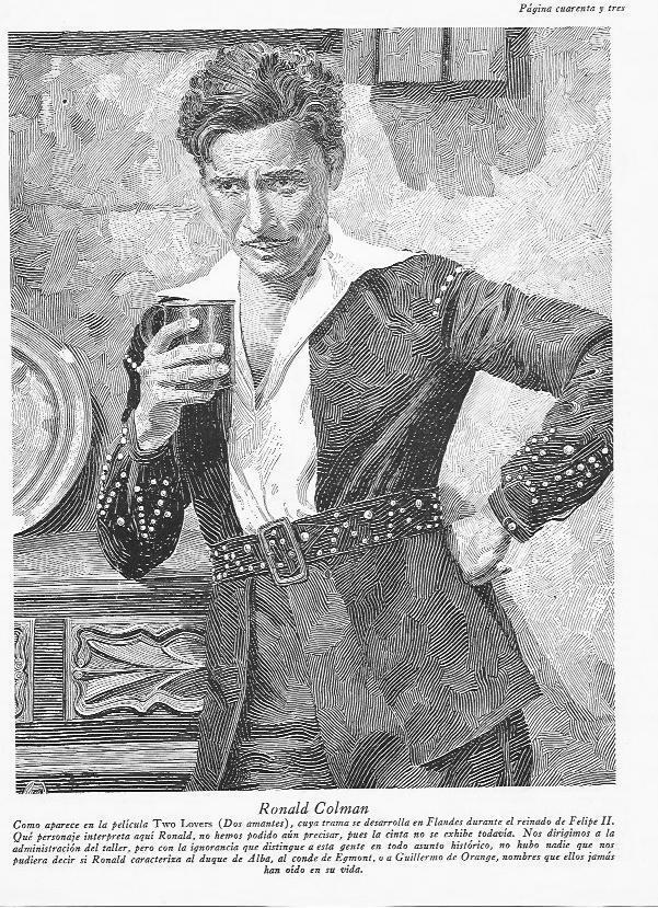 LAMINA 29777: Ronald Colman en Dos amantes