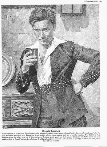 LAMINA 29777: Ronald Colman en Dos amantes