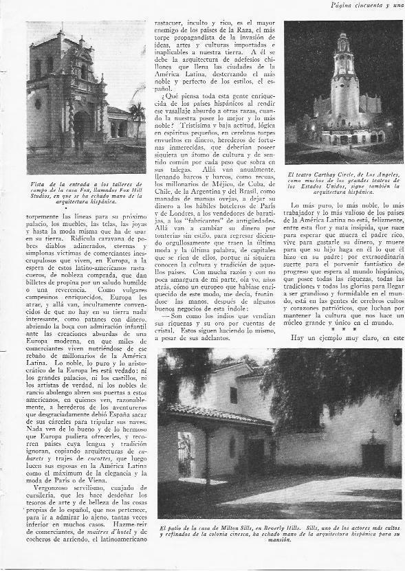 LAMINA 29781: Fox Hill Studios, jardin de la casa de Milton Sills y el teatro Carthay Circle en Los Angeles