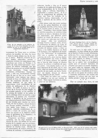LAMINA 29781: Fox Hill Studios, jardin de la casa de Milton Sills y el teatro Carthay Circle en Los Angeles