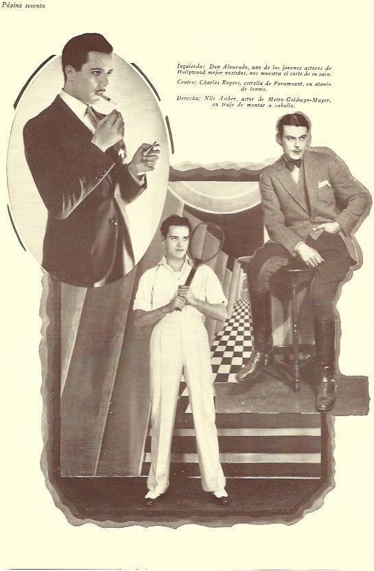 LAMINA 29785: Don Alvarado, Charles Rogers y Nils Asther