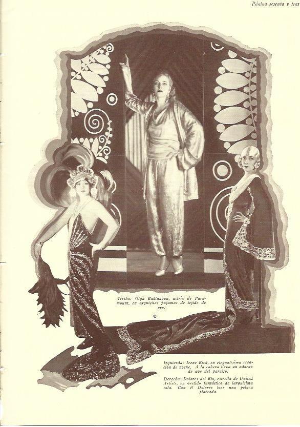 LAMINA 29787: Olga Baklanova, Irenen Rich y Dolores del Rio