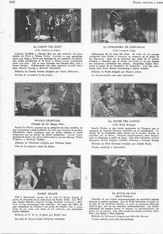LAMINA 29671: Estrenos en junio de 1928