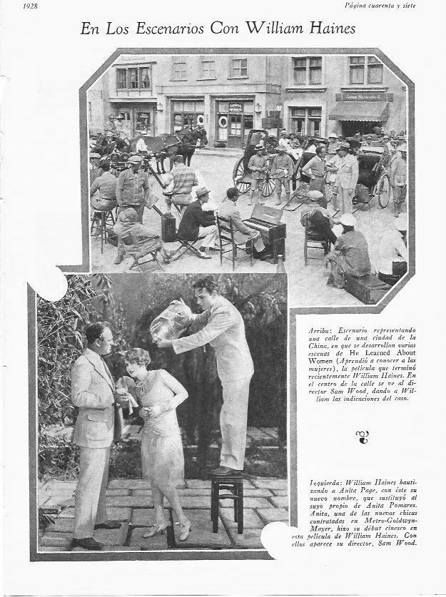 LAMINA 29672: William Haines en rodajes