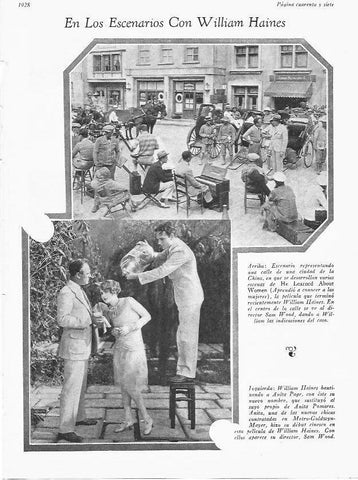 LAMINA 29672: William Haines en rodajes