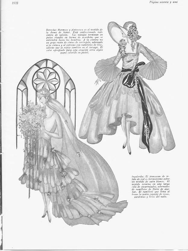 LAMINA 29679: Diseños de vestidos de dama de honor