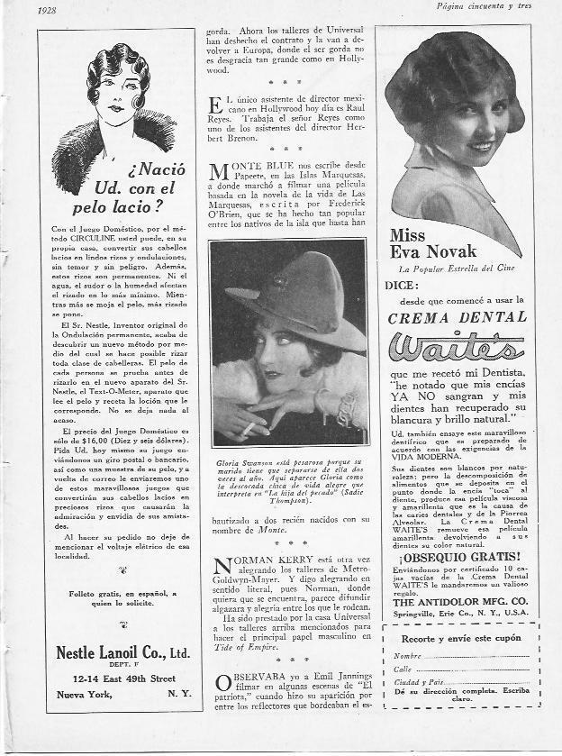 LAMINA 29639: Gloria Swanson en La hija del pecado
