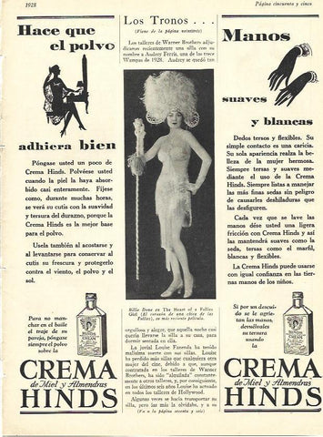 LAMINA 29640: Publicidad de crema Hinds