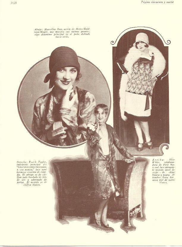 LAMINA 29642: Ruth Taylor, Alice White y Marceline Day