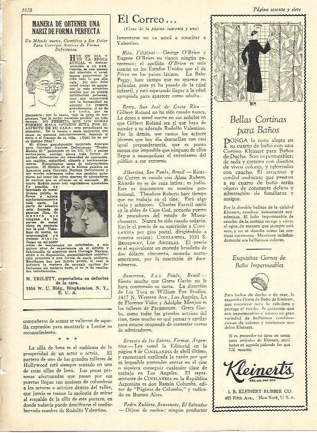 LAMINA 29646: Publicidad de Kleinert's y de M. Trilety
