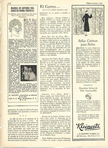 LAMINA 29646: Publicidad de Kleinert's y de M. Trilety