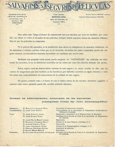 LAMINA 29724: Publicidad de Salvafilms SA