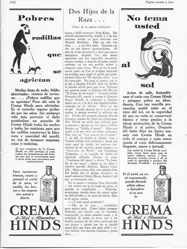 LAMINA 29719: Publicidad de crema Hinds