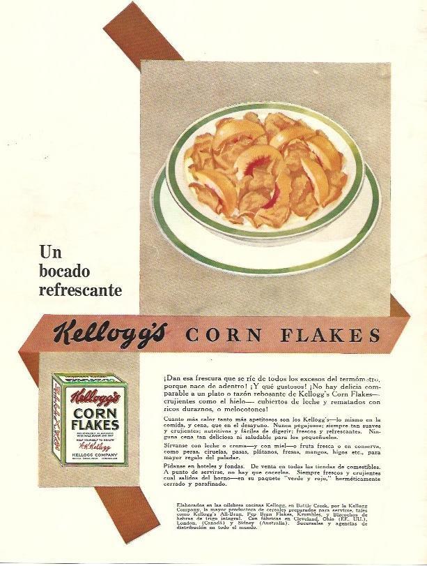 LAMINA 29685: Contraportada con publicidad de Kellogg's